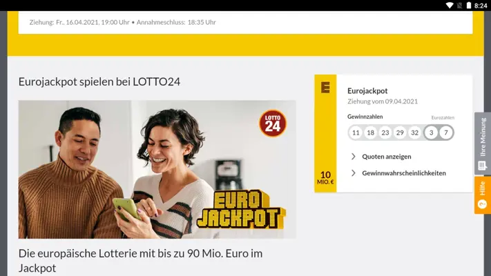 LOTTO24 android App screenshot 8